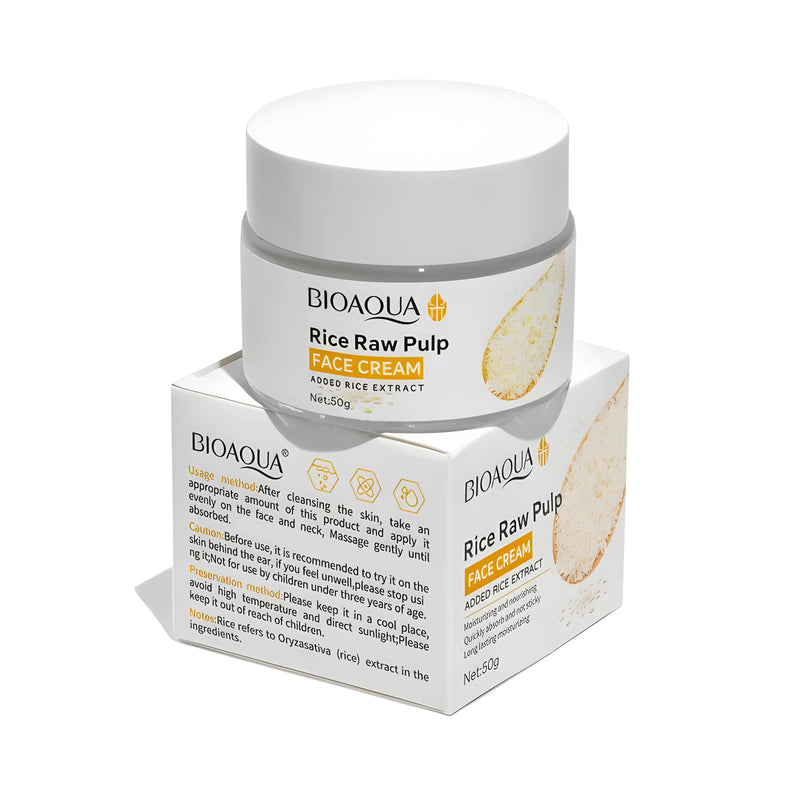 Crema Facial Bioaqua Rice Raw Pulp: El Secreto de la Piel de Porcelana